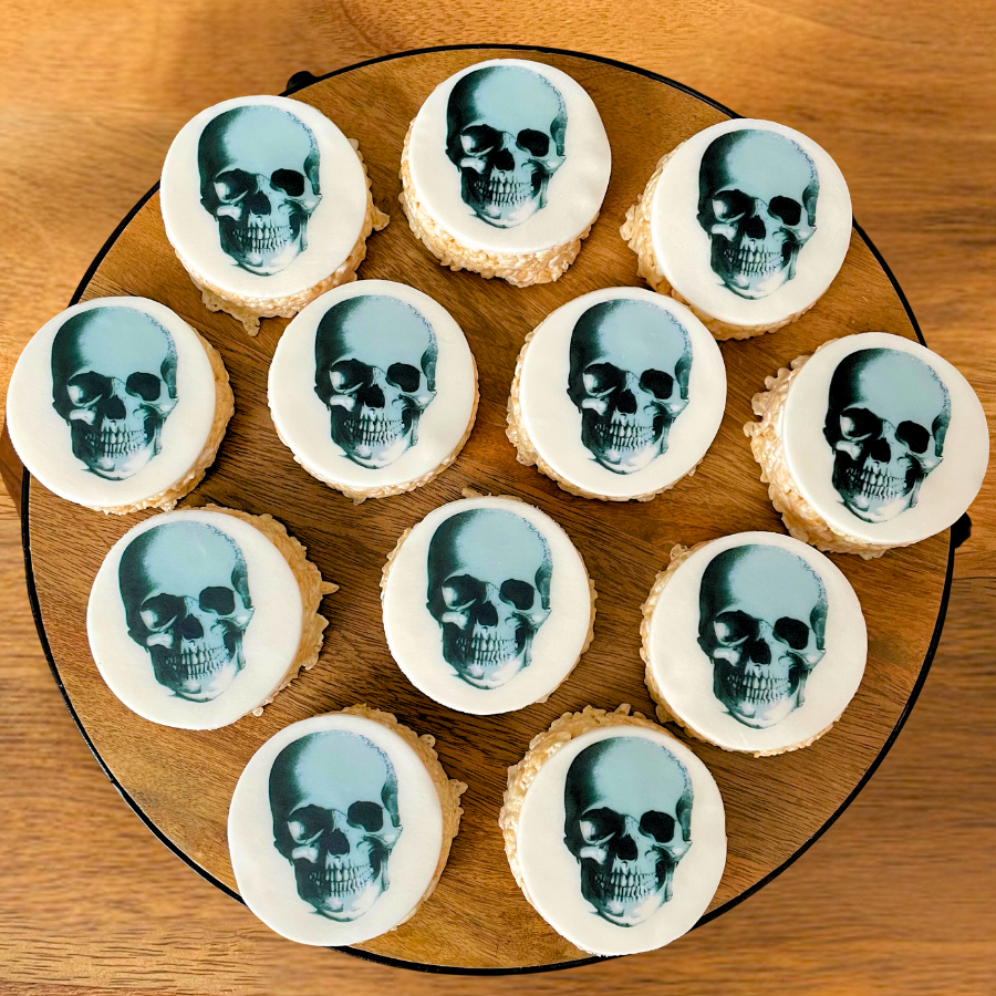 Halloween Skull Rice Crispie Treats