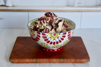 Chocolate Covered Strawberry Crispie Mix Clusters