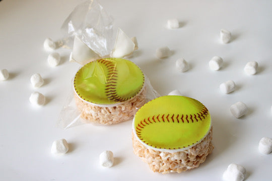 Sports Ball Rice Crispie Treats