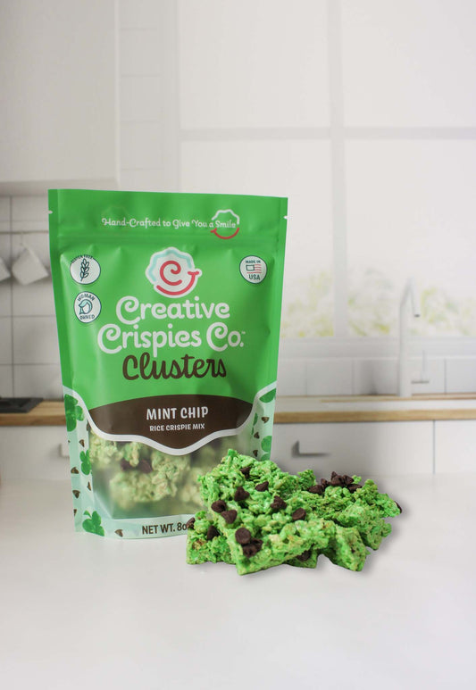 Mint Chip Crispie Mix Clusters