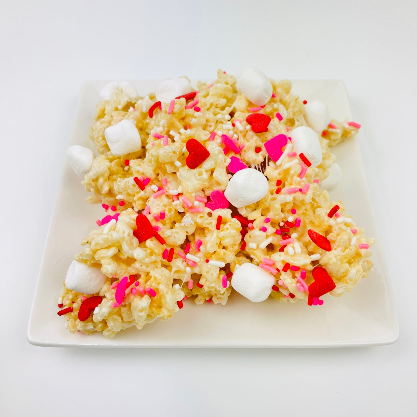 Valentine's Day Crispie Mix Clusters