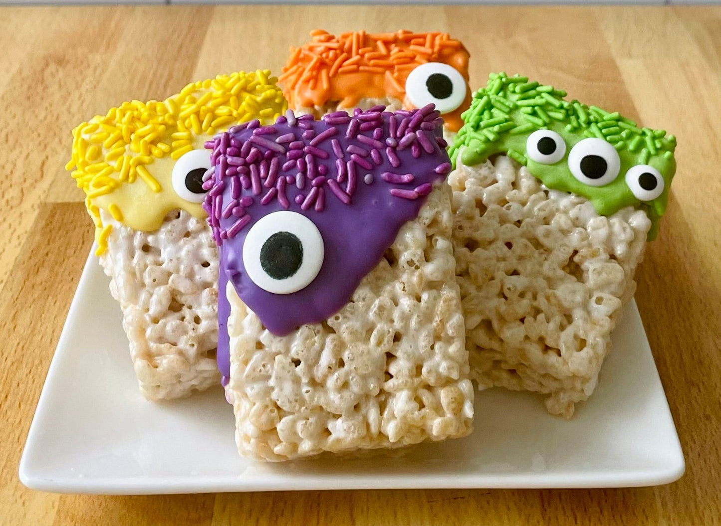 Halloween "Monster" Rice Crispie Treats