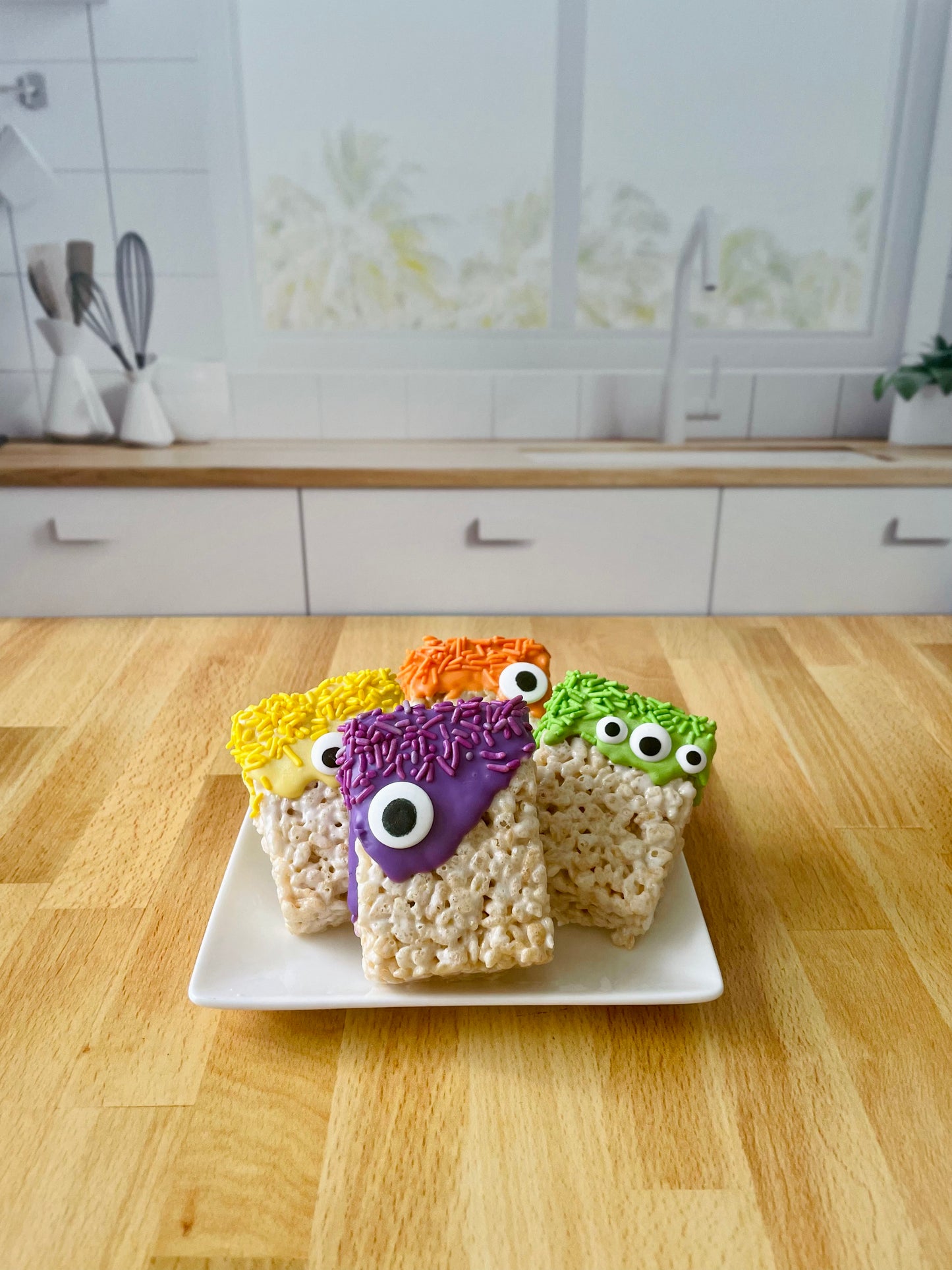 Halloween "Monster" Rice Crispie Treats